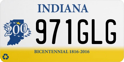 IN license plate 971GLG