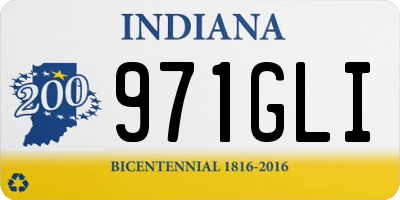 IN license plate 971GLI