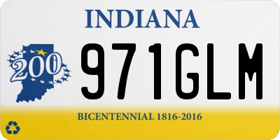 IN license plate 971GLM