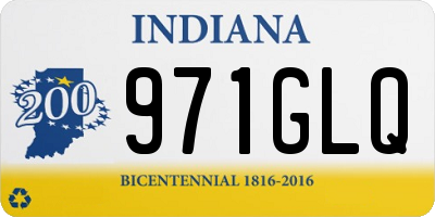 IN license plate 971GLQ