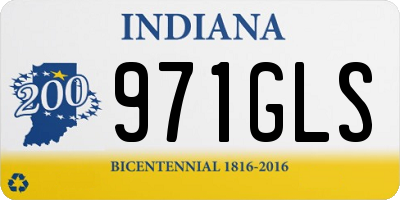 IN license plate 971GLS