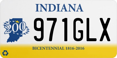 IN license plate 971GLX