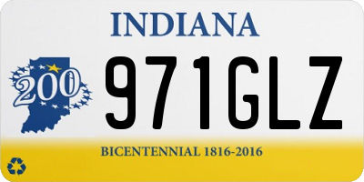 IN license plate 971GLZ
