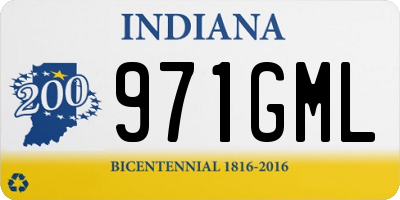 IN license plate 971GML