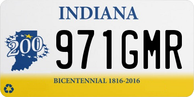 IN license plate 971GMR
