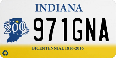 IN license plate 971GNA