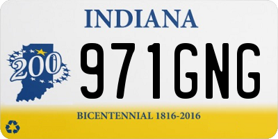 IN license plate 971GNG