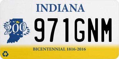 IN license plate 971GNM