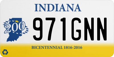IN license plate 971GNN