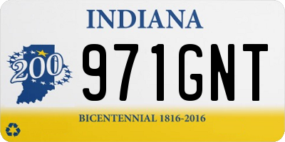 IN license plate 971GNT