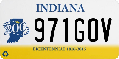 IN license plate 971GOV