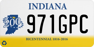 IN license plate 971GPC