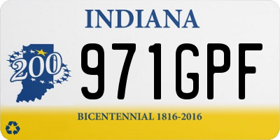 IN license plate 971GPF