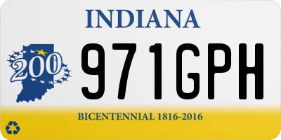 IN license plate 971GPH