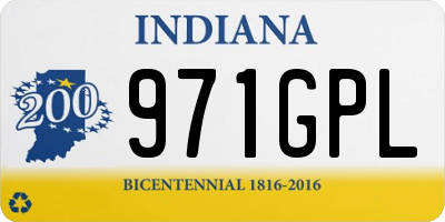IN license plate 971GPL
