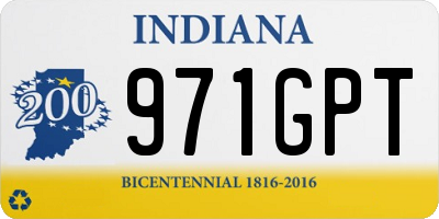 IN license plate 971GPT