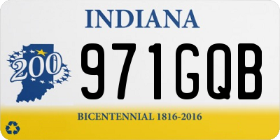 IN license plate 971GQB