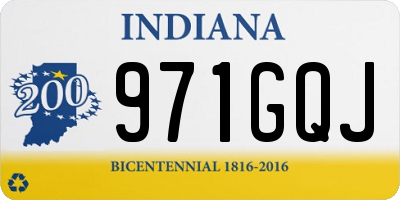 IN license plate 971GQJ