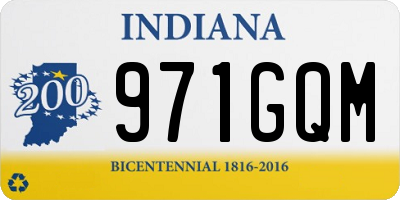 IN license plate 971GQM