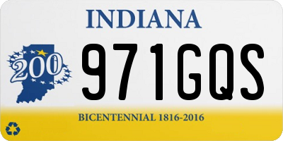IN license plate 971GQS