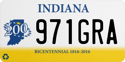 IN license plate 971GRA