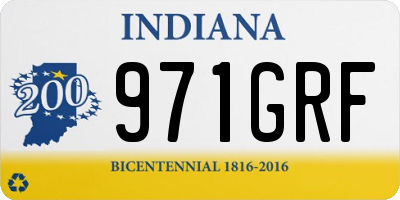 IN license plate 971GRF