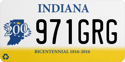 IN license plate 971GRG