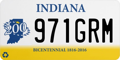 IN license plate 971GRM
