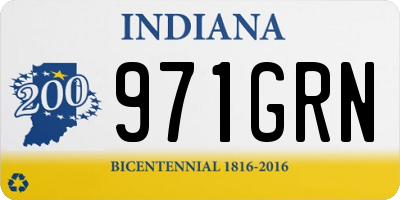 IN license plate 971GRN