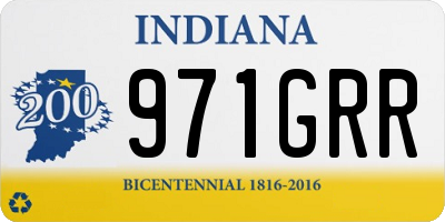 IN license plate 971GRR