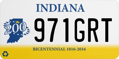 IN license plate 971GRT