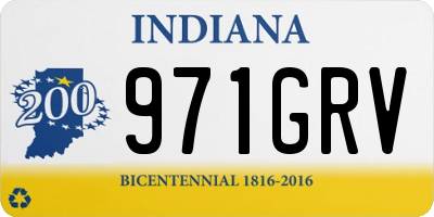 IN license plate 971GRV