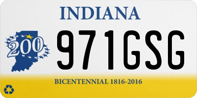 IN license plate 971GSG