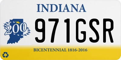 IN license plate 971GSR
