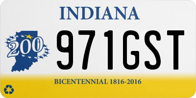 IN license plate 971GST