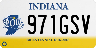 IN license plate 971GSV