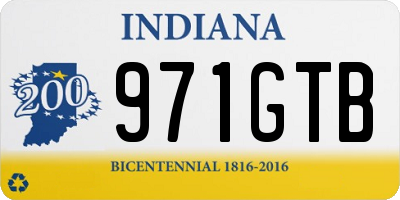 IN license plate 971GTB