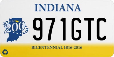 IN license plate 971GTC