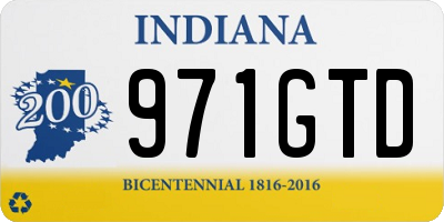 IN license plate 971GTD