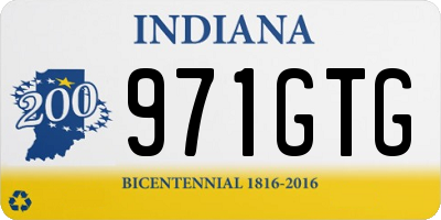 IN license plate 971GTG