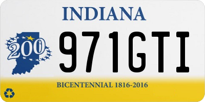 IN license plate 971GTI