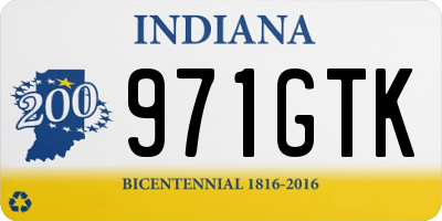 IN license plate 971GTK