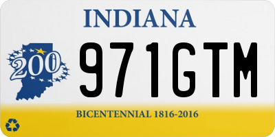 IN license plate 971GTM