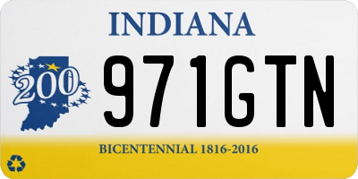 IN license plate 971GTN