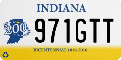 IN license plate 971GTT