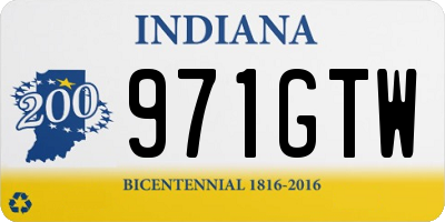 IN license plate 971GTW