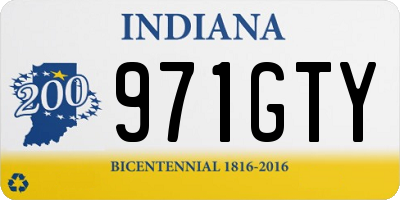 IN license plate 971GTY