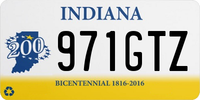 IN license plate 971GTZ