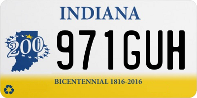 IN license plate 971GUH
