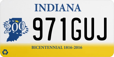 IN license plate 971GUJ